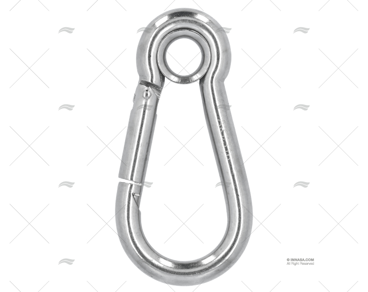 CARABINE HOOK W/EYE S.S.316 10x100mm