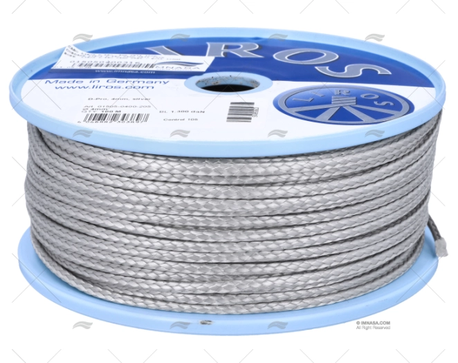 CORDAGE LIROS D-PRO 04mm GRIS 100m