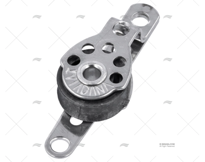 PULEGGIA SEMPLICE C/OCCHIELLO 17mm INOX VIADANA