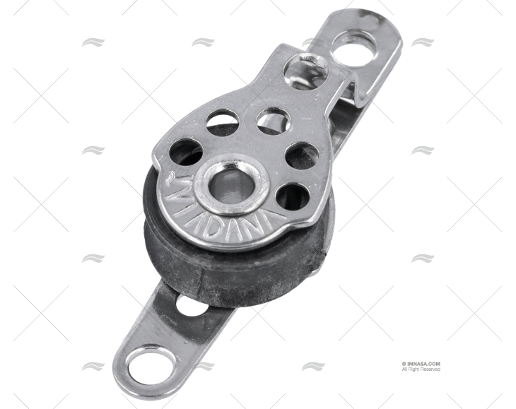 POLIA SIMPLES C/FIXAÇÃO 17mm INOX VIADANA