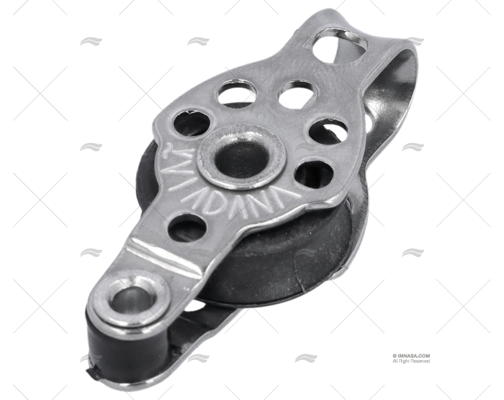 POLIA SIMPLES C/FIXAÇÃO 17mm INOX VIADANA