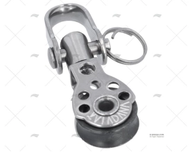 PULEGGIA SEMPLICE C/GIRELLA 17mm INOX VIADANA