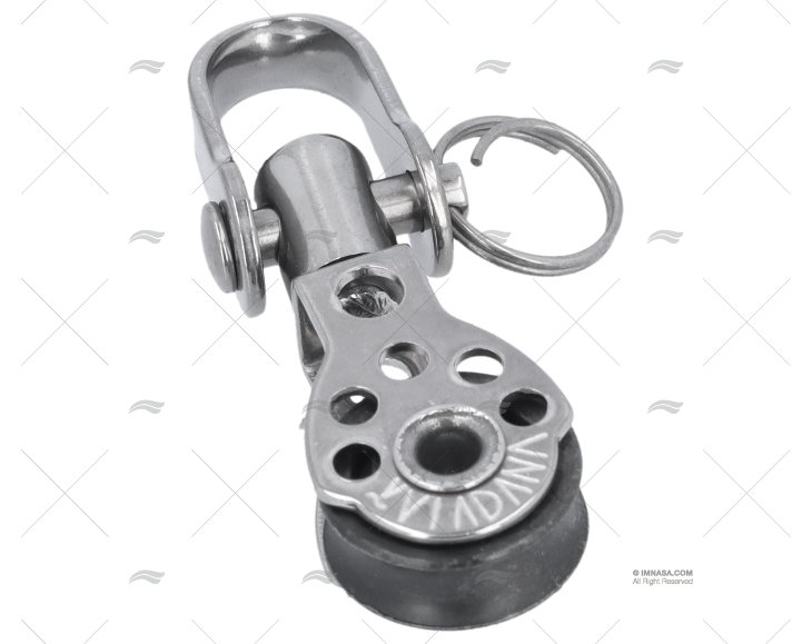 PULEGGIA SEMPLICE C/GIRELLA 17mm INOX VIADANA