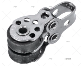 POLIA DUPLO FIXA 17mm INOX VIADANA
