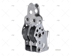 PULEGGIA DOPPIO CON ANELLO 17mm INOX VIADANA