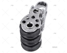 POLIA TRIPLA FIXA 17mm INOX VIADANA