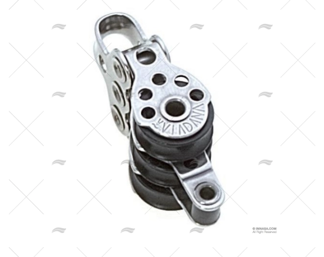 PULEGGIA TRIPLA C/ANELLO 17mm INOX VIADANA