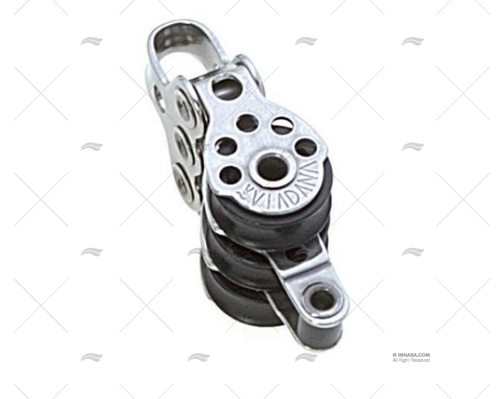 POLIA TRIPLA C/ARRAIGADO 17mm INOX VIADANA