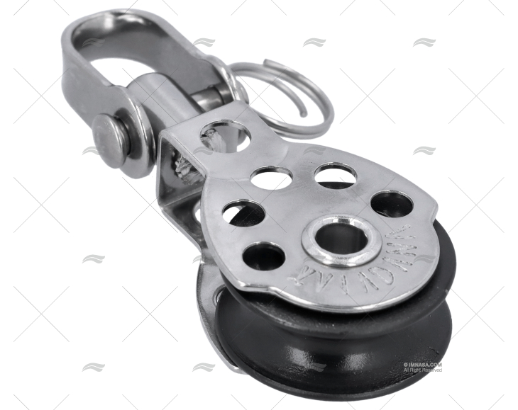 PULEGGIA SEMPLICE C/GIRELLA 25mm INOX VIADANA