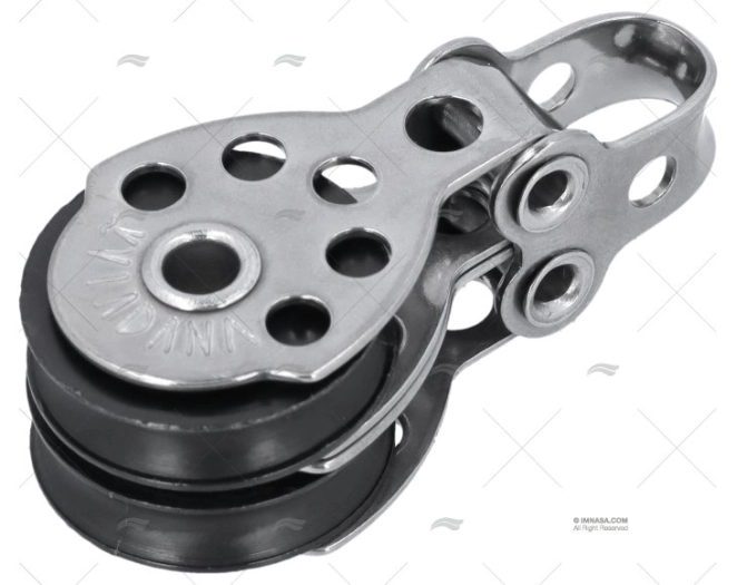 POLIA DUPLO FIXA 25mm INOX VIADANA