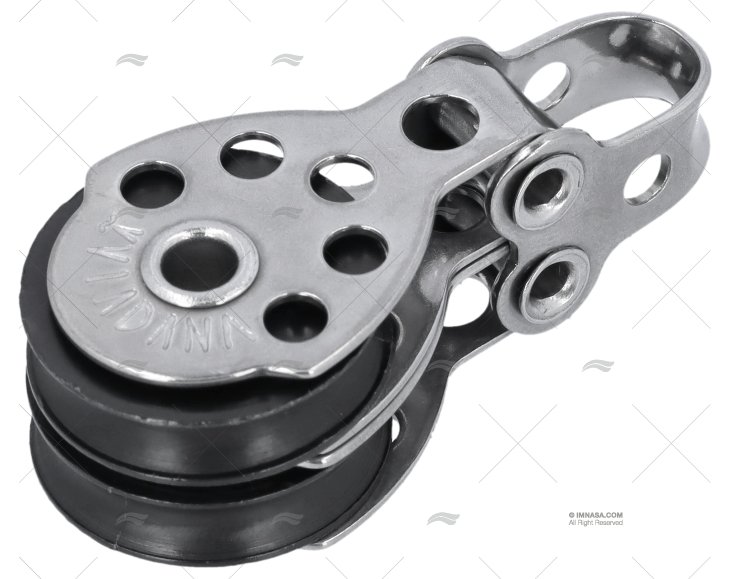 PULEGGIA DOPPIO FISSA 25mm INOX VIADANA