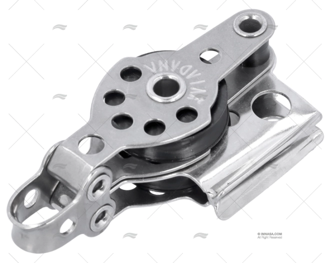 PULEGGIA DOPPIO FISSA 25mm INOX VIADANA