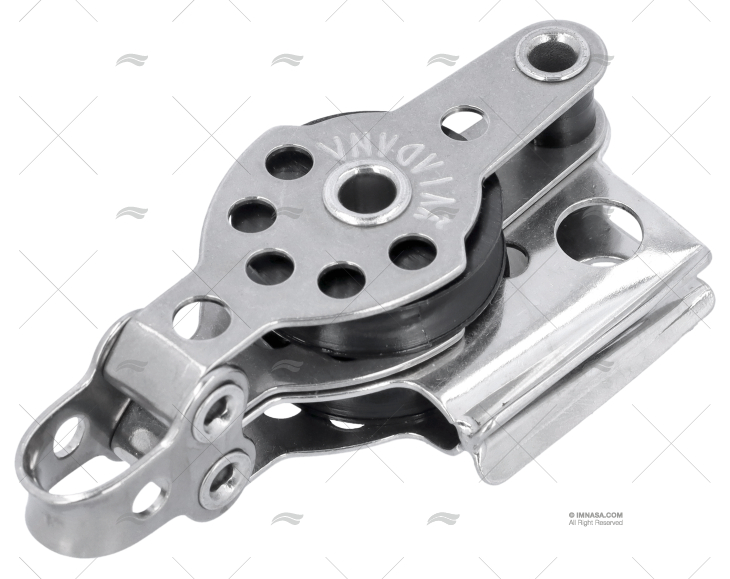 PULEGGIA DOPPIO FISSA 25mm INOX VIADANA