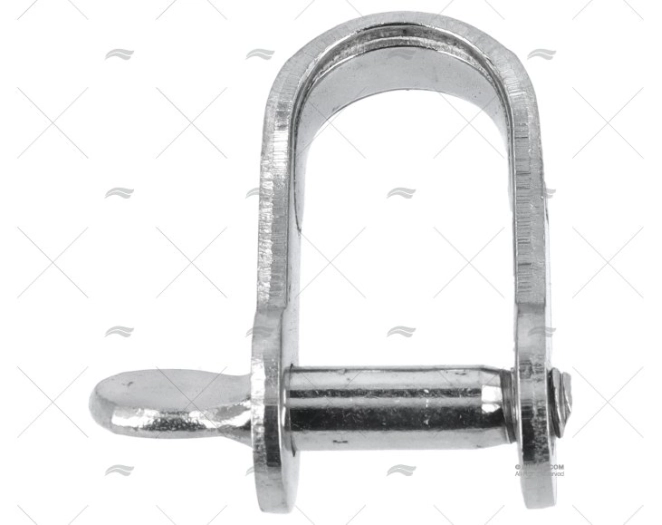 GRILHETA PLANA 05mm x 12mm INOX VIADANA