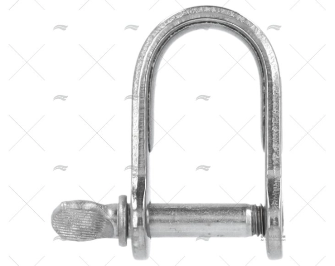 MANILLE PLAT 05mm x 16mm INOX VIADANA