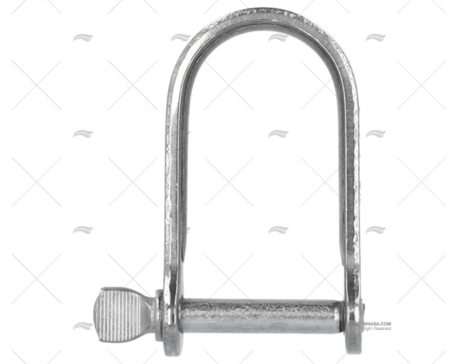 GRILHETA PLANA 05mm x 22mm INOX VIADANA