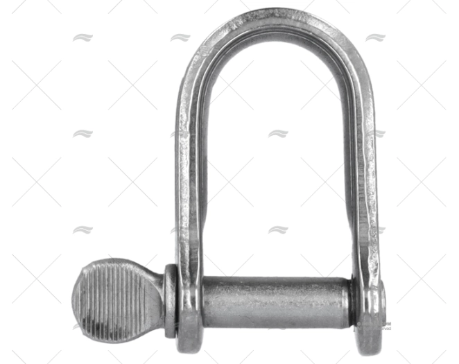 GRILLETE PLANO 06mm x 17mm INOX VIADANA