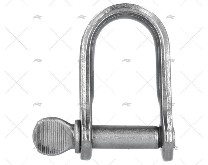 MANILHA PLANA 06mm x 17mm INOX VIADANA