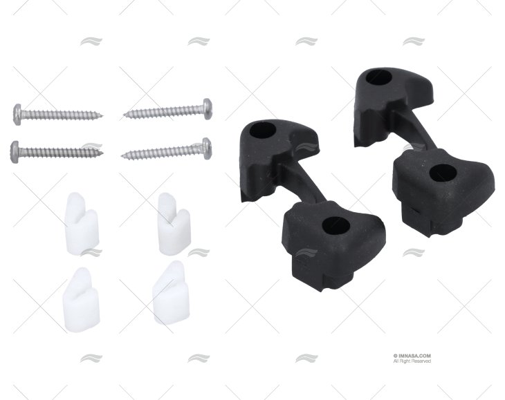 Kit DEFESAS Borracha TAMANHO 1 PRETO LEWMAR