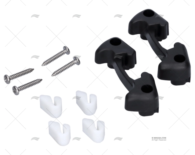 KIT PARABORDI GOMMA MISURA 2 NERO LEWMAR