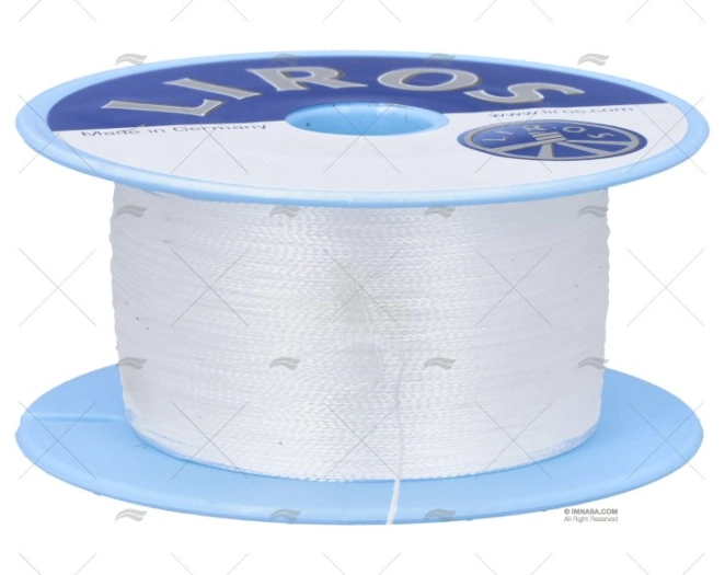 CIMA DYNEEMA TRECCIATO 0,18mm BIANCO 500m LIROS