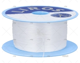 ROPE DYNEEMA BRAIDED 0,18mm WHITE 500m LIROS