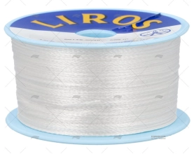 CIMA DYNEEMA TRECCIATA 0,30mm BIANCA 500m LIROS