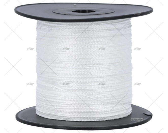 CIMA DYNEEMA TRECCIATO 0,40mm BIANCO 500m LIROS