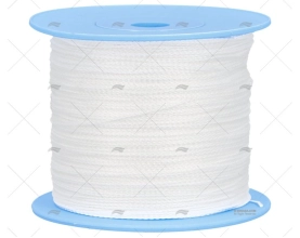 CIMA DYNEEMA TRECCIATA 0,60mm BIANCO 500m LIROS