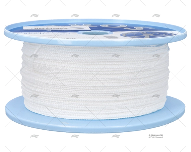 CIMA DYNEEMA TRECCIATO 1,00mm BIANCO 500m LIROS