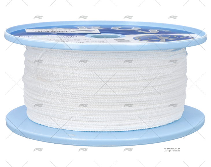 CIMA DYNEEMA TRECCIATO 1,00mm BIANCO 500m LIROS