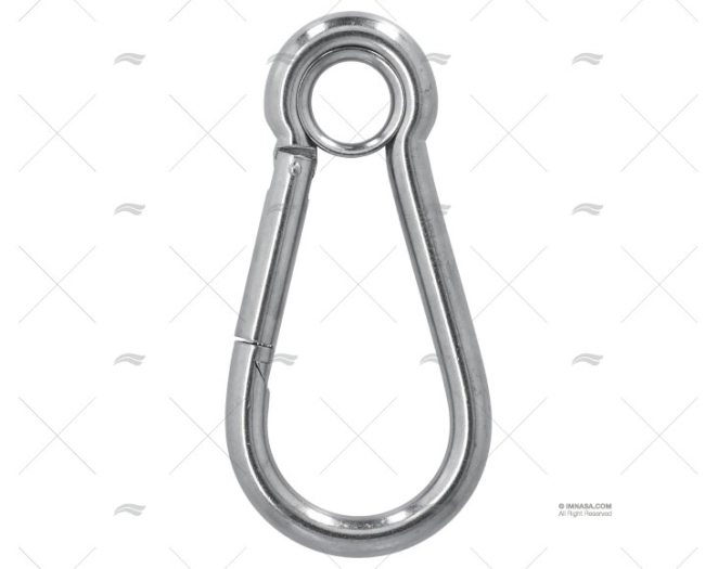 MOSQUETÃO INOX-316 COM OLHAL 13x160mm