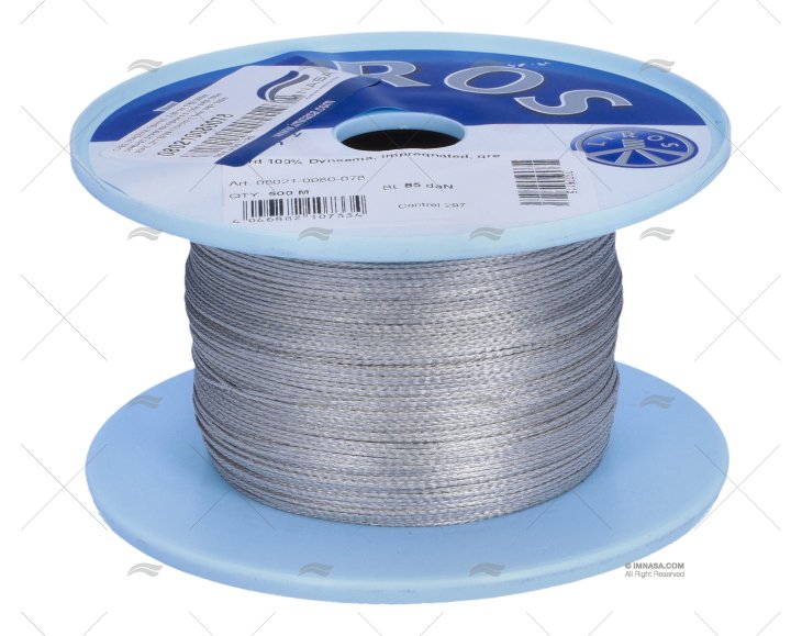 ROPE  DYNEEMA FISHING 0,8mm GREY 500m LIROS