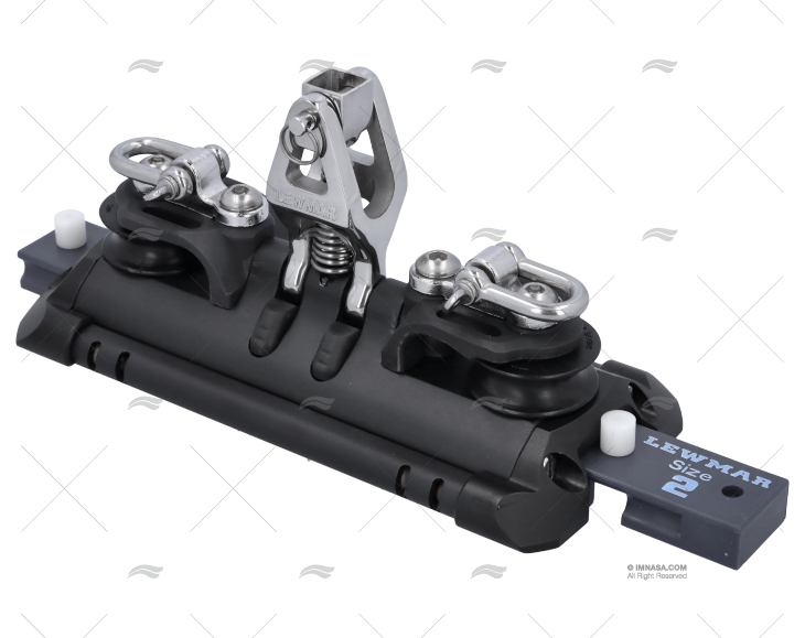 CARRO SR BASE VERT. 2 ROL. DUPLO LINHA C LEWMAR