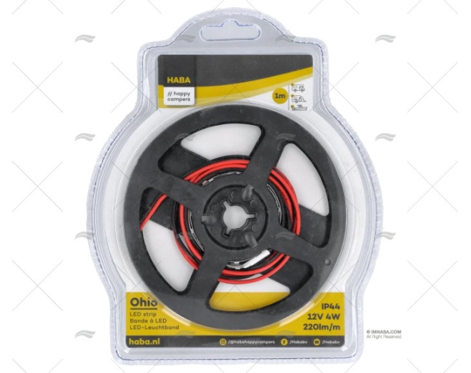 TIRA CINTA  60LED 100cm BRANCO 12V