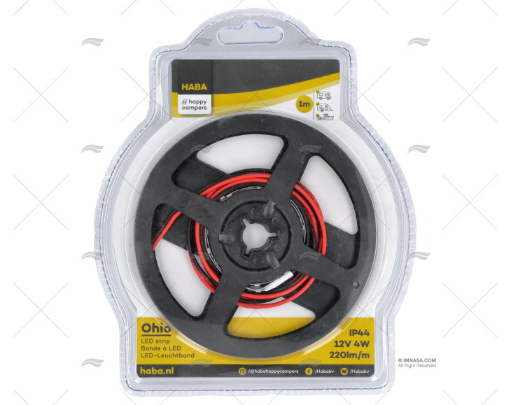 TIRA CINTA  60LED 100cm BLANCO 12V