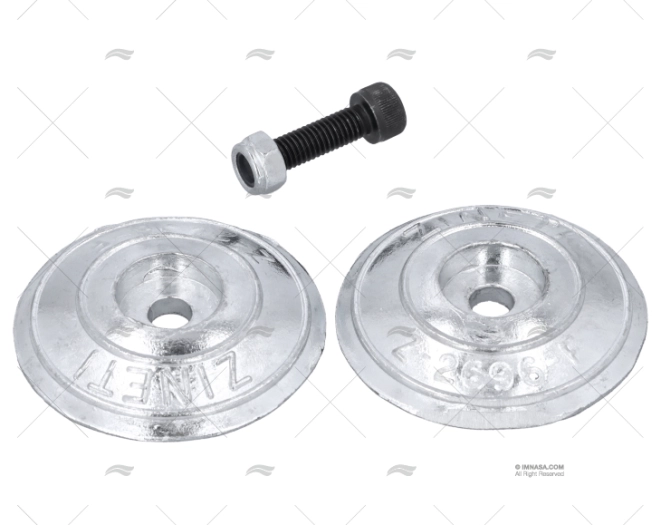 ÂNODO ZINCO DISCO  68mm ZINETI