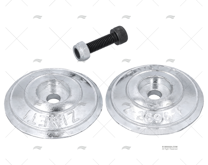 ANODO ZINCO DISCO  68mm ZINETI