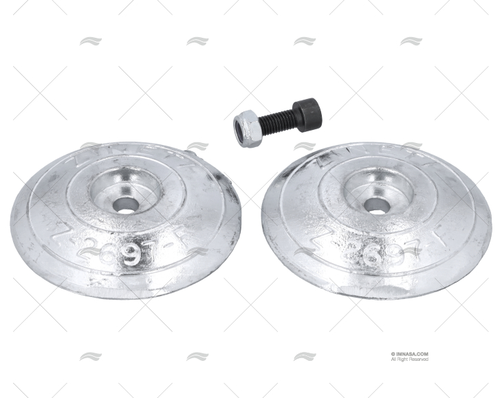 ANODE ZINC DISC 108mm ZINETI