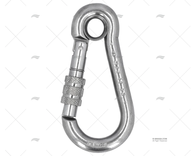 MOSCHETTONE CON OCCHIELLO 100mm INOX FILETTATURA  KONG
