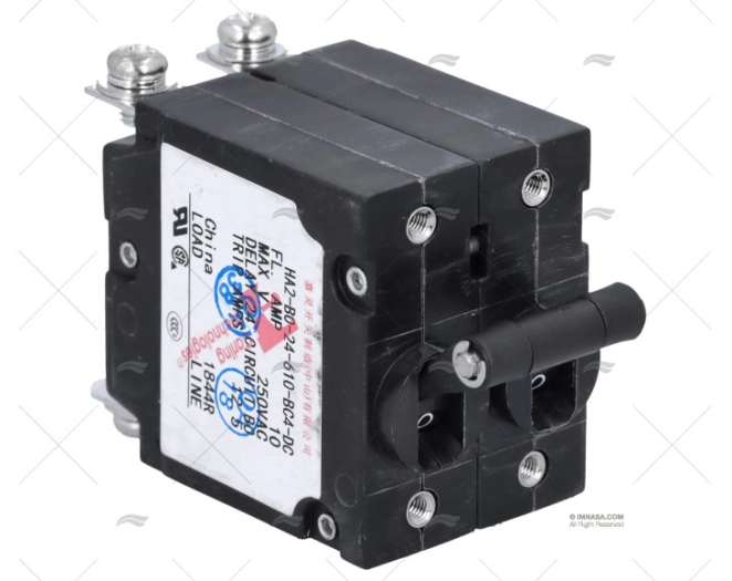 INTERRUTTORE MAGNETOTERMICO BIPOLARE 250VAC 50/60HZ  10A CARLINGSWITCH