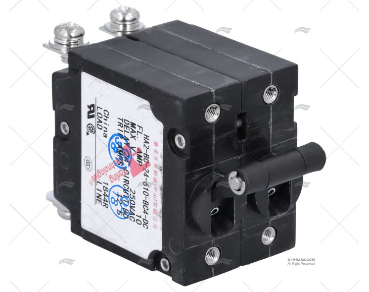 INTERRUTTORE MAGNETOTERMICO BIPOLARE 250VAC 50/60HZ  10A CARLINGSWITCH