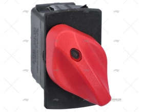 INTERRUPTOR. ON/OFF ROTATIVO. VERMELHO 1 LED 24V CARLINGSWITCH