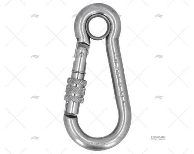 MOSCHETTONE CON OCCHIELLO 120mm INOX FILETTATURA  KONG