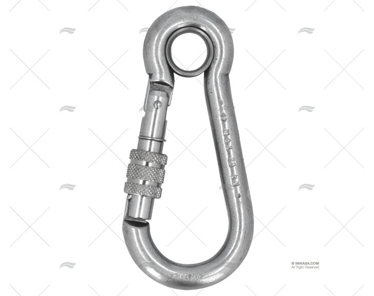 MOSCHETTONE CON OCCHIELLO 120mm INOX FILETTATURA  KONG
