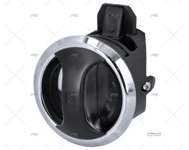 FECHO SOUTHCO PRETO CROMADO DIÂM 3 MOD. C