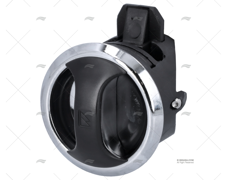 FECHO SOUTHCO PRETO CROMADO DIÂM 3 MOD. C