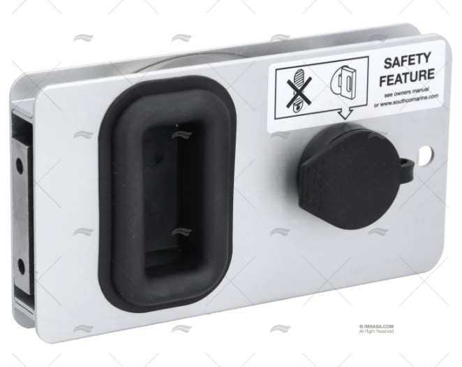 CIERRE SOUTHCO RECTANGULAR FLUSH ALU.