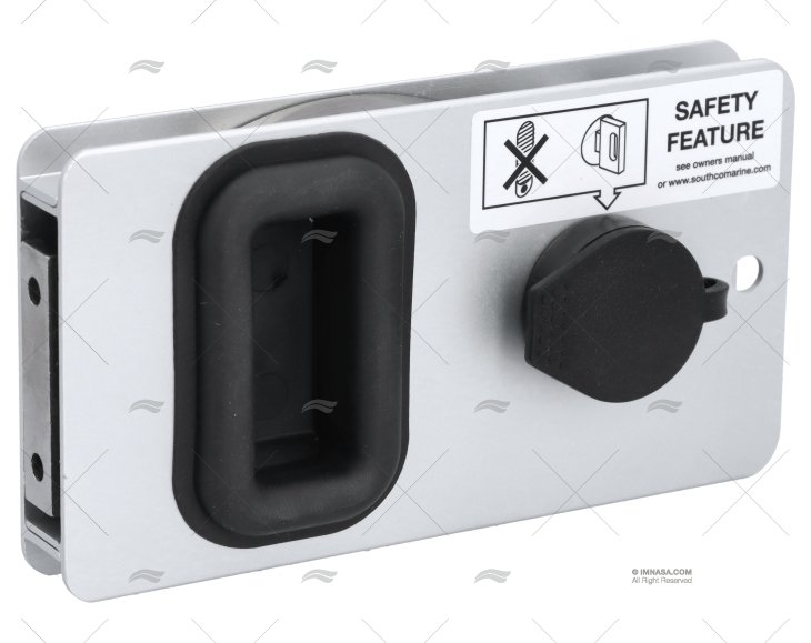 CIERRE SOUTHCO RECTANGULAR FLUSH ALU.