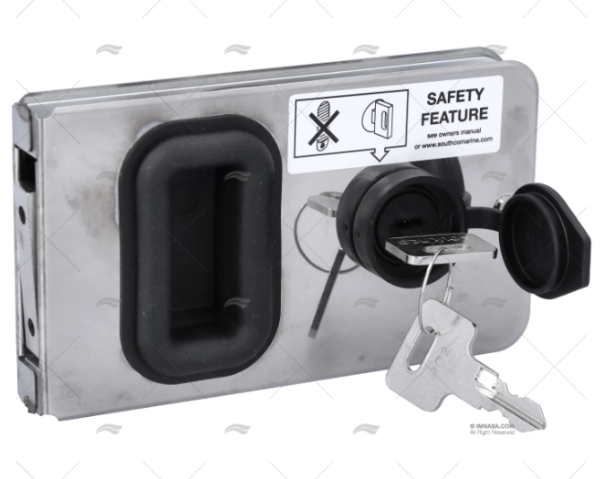 CHIUSURA PER PORTE SCORREVOLI A FILO CON CAPPUCCIO SOUTHCO